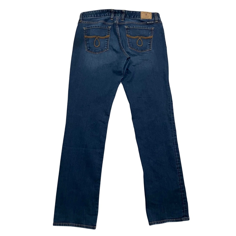 Lucky Brand Lola Straight Jeans Womens 10 30 Blue Denim Classic Fit - Picture 7 of 14